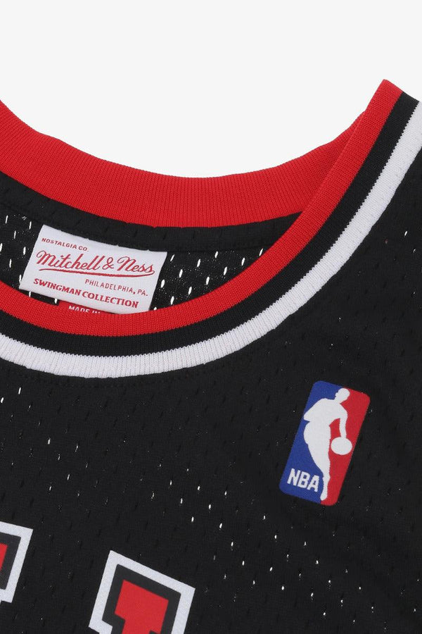 mitchell&ness Canotta Swingman NBA Chicago Bulls Dennis Rodman Nero Uomo, foto 4