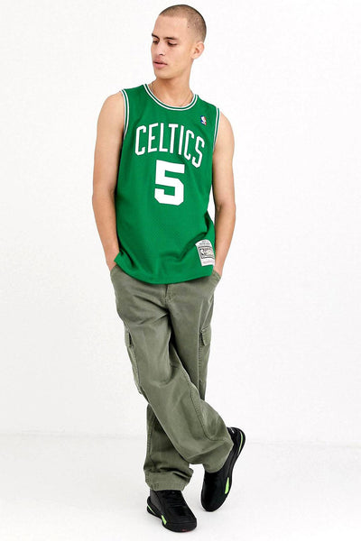 mitchell&ness Canotta Swingman NBA Boston Celtics 2007-08 Kevin Garnett Verde Uomo, foto 2