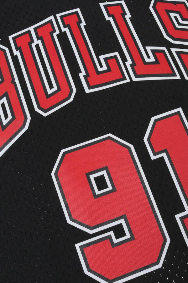 mitchell&ness Canotta Swingman NBA Chicago Bulls Dennis Rodman Nero Uomo, foto 5