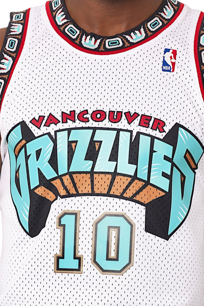 mitchell&ness Canotta Swingman NBA Vancouver Grizzlies 1998-99 Mike Bibby Bianco Uomo, foto 4