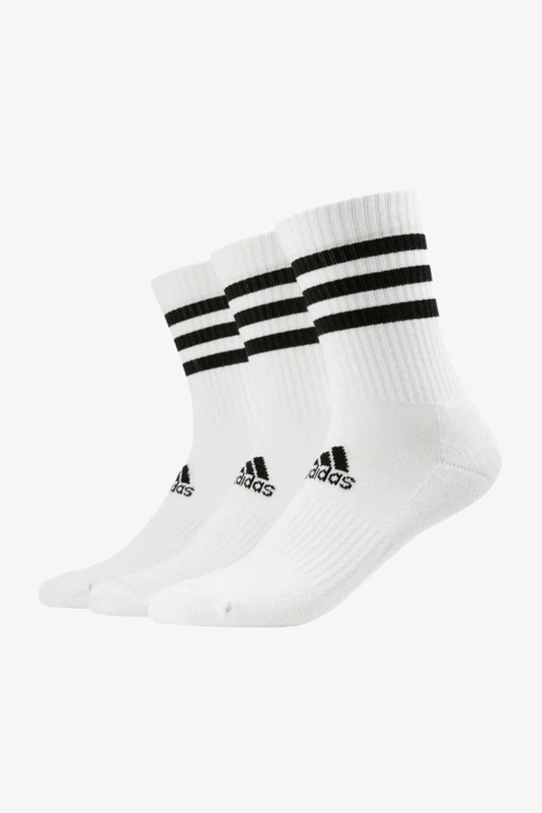 adidas performance Calze 3-Stripes Cushioned Sportswear Mid-Cut (3 Paia) Bianco Unisex, foto 1