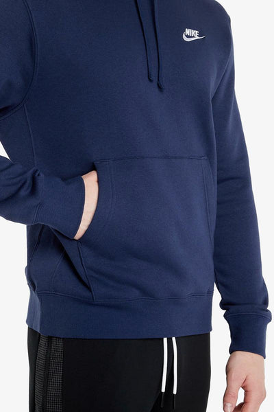 nike sportswear Felpa Con Cappuccio Club Blu Unisex, foto 3