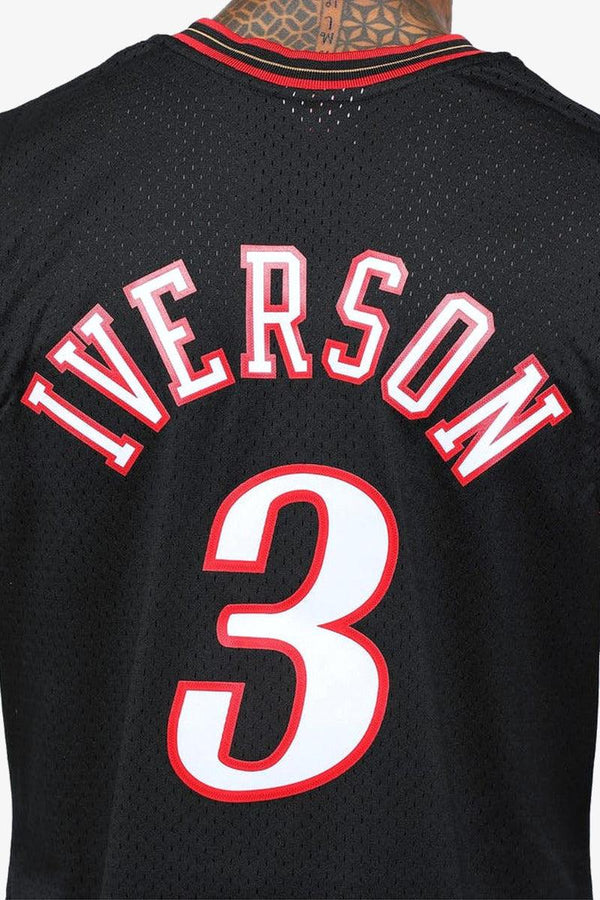 mitchell&ness Canotta Swingman NBA Philadelphia 76ers Allen Iverson Nero Uomo, foto 5