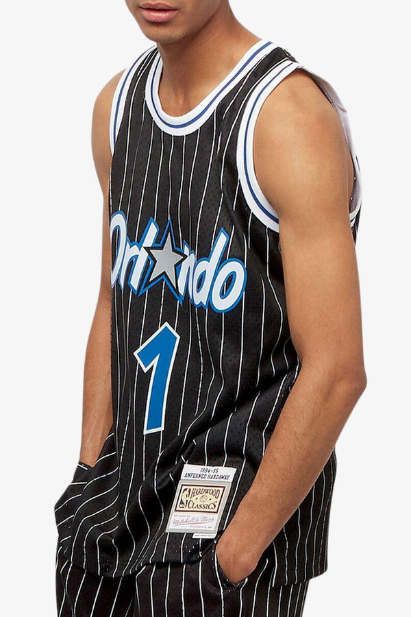 mitchell&ness Canotta Swingman NBA Orlando Magic 1994-95 Anfernee Hardaway Nero Uomo, foto 1