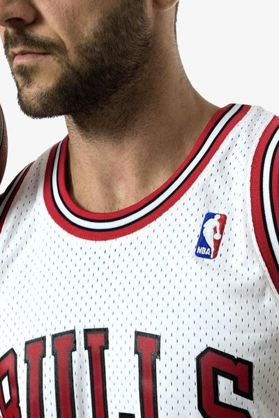 mitchell&ness Canotta Swingman NBA Chicago Bulls 1997-98 Dennis Rodman Bianco Uomo, foto 4