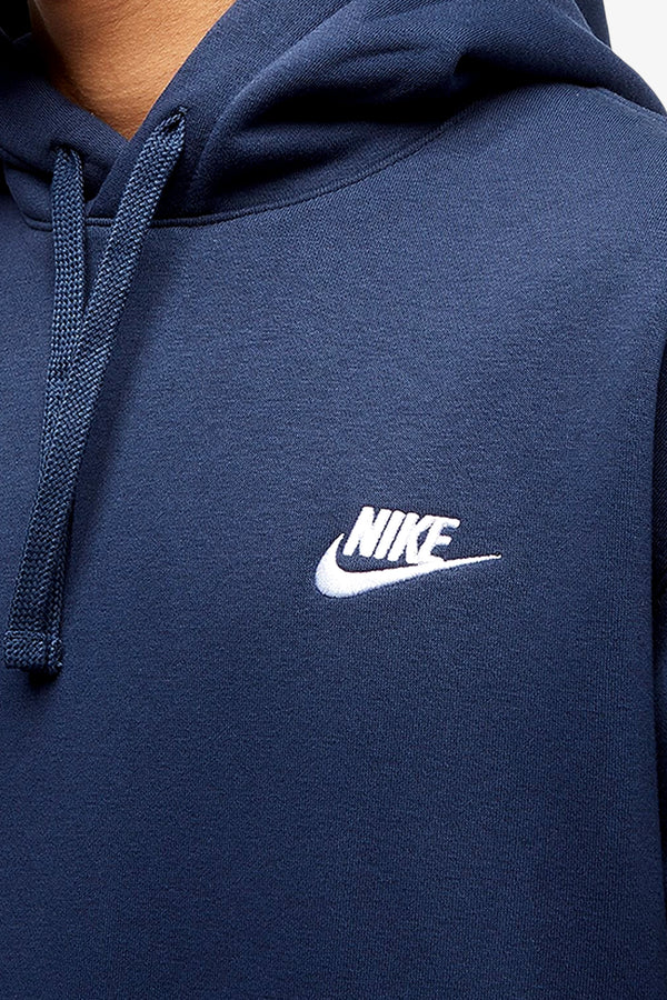 nike sportswear Felpa Con Cappuccio Club Blu Uomo, foto 4
