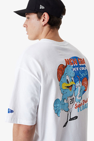 new era T-Shirt Maniche Corte Soda Bird Bianco Uomo, foto 2
