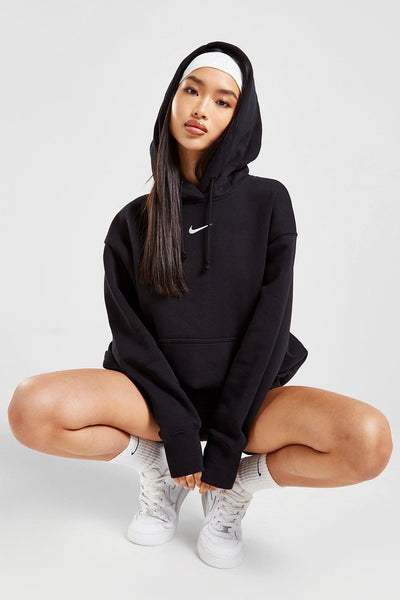 nike sportswear Felpa Con Cappuccio Oversize Phoenix Nero Donna, foto 2