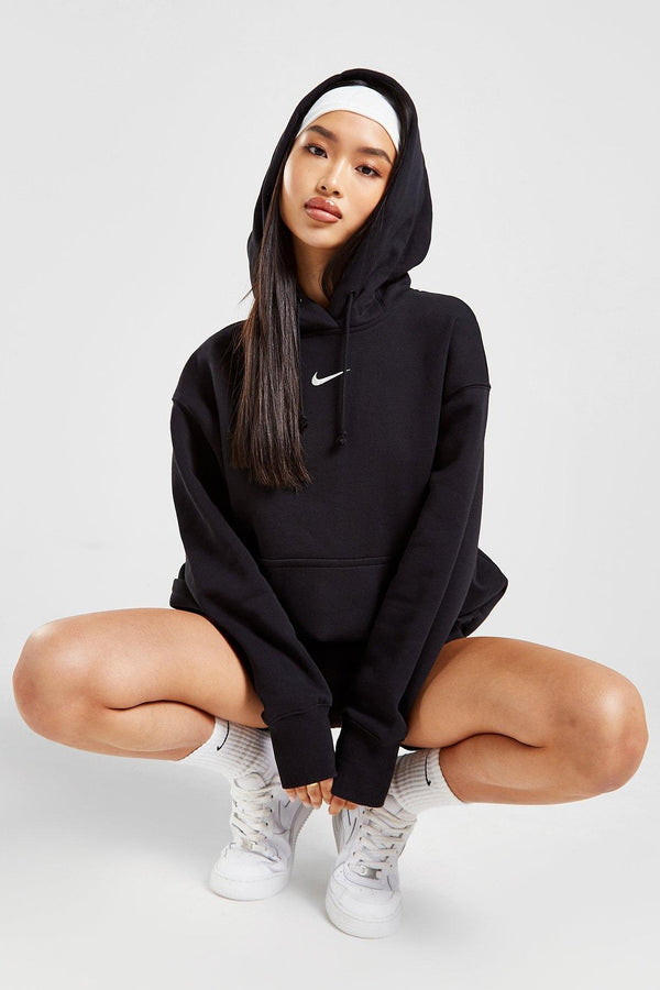 nike sportswear Felpa Con Cappuccio Oversize Phoenix Nero Donna, foto 2