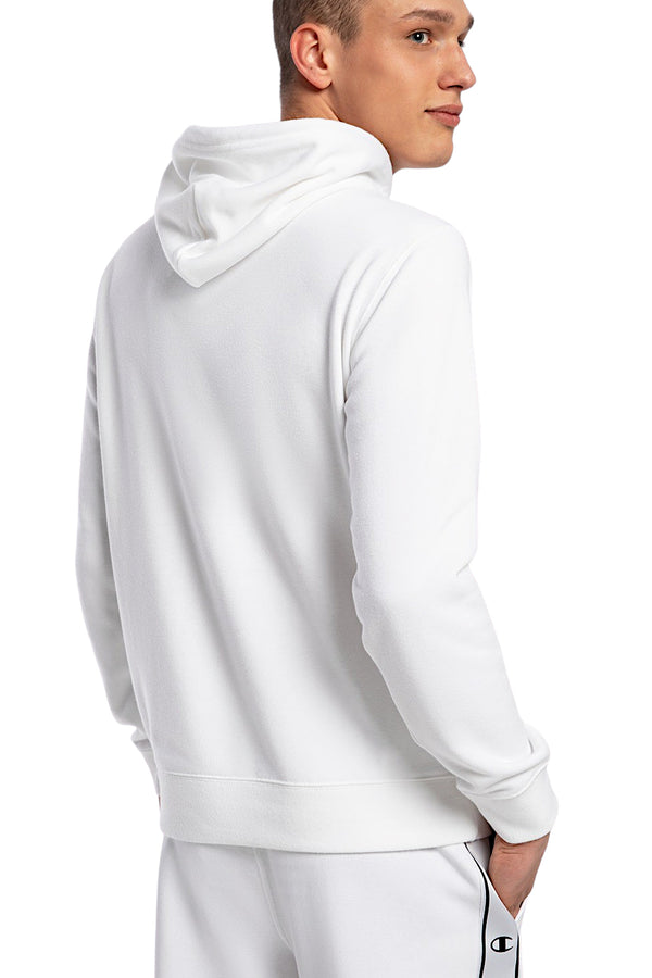 champion Felpa Con Cappuccio Logo Piccolo Bianco Uomo, foto 4