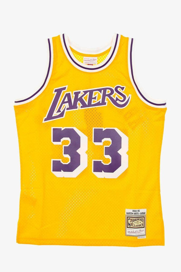 mitchell&ness Canotta Swingman NBA Los Angeles Lakers Kareem Abdul-Jabbar Giallo Uomo, foto 3