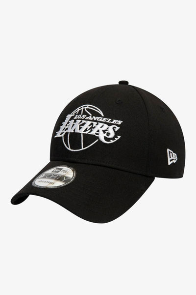 new era Cappellino 9FORTY Adjustable Essential Outline Los Angeles Lakers Nero Uomo