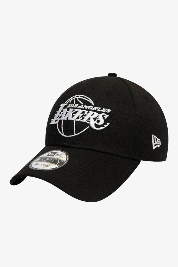 new era Cappellino 9FORTY Adjustable Essential Outline Los Angeles Lakers Nero Uomo, foto 1