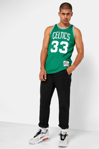 mitchell&ness Canotta Swingman NBA Boston Celtics Larry Bird Verde Uomo, foto 2