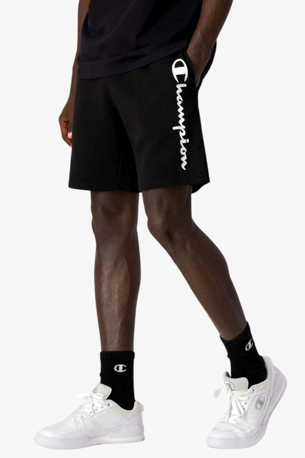 champion Bermuda Big Logo Nero Uomo, foto 1
