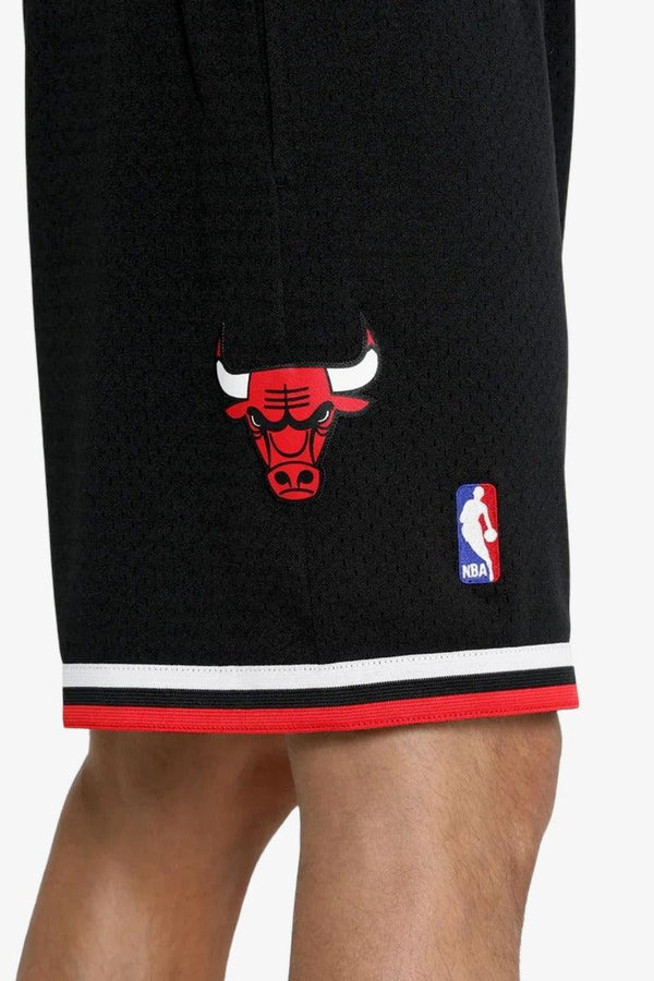 mitchell&ness Shorts Swingman Chicago Bulls Nero Uomo, foto 3