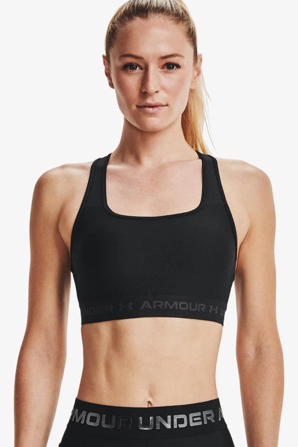 under armour Reggiseno Sportivo Mid Crossback Nero Donna, foto 1