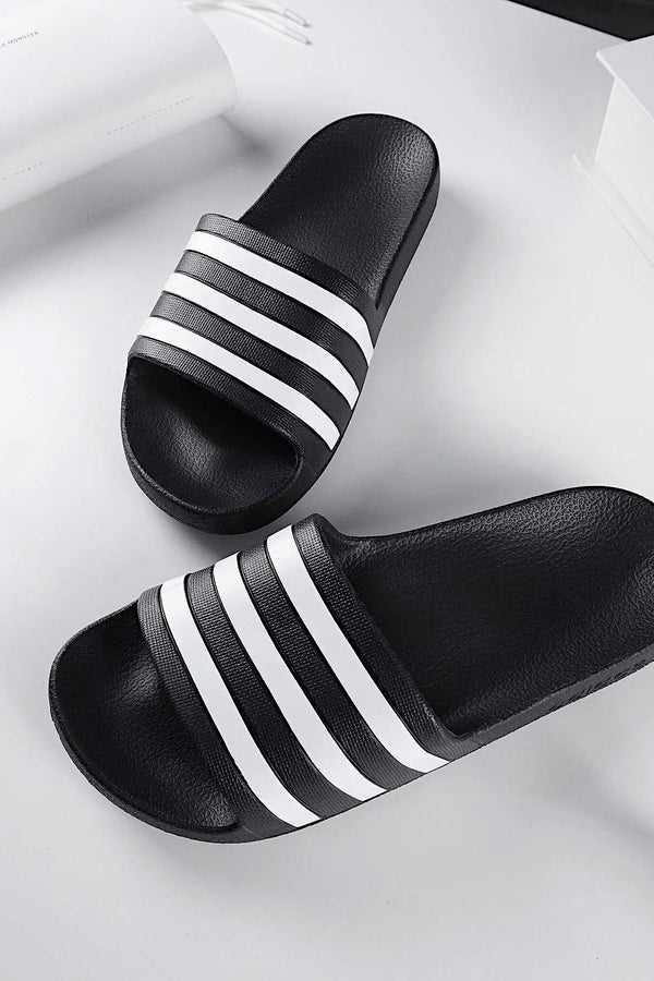 adidas performance Ciabatte Adilette Aqua Nero Uomo, foto 2