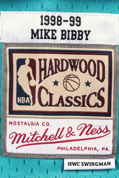 mitchell&ness Canotta Swingman NBA Vancouver Grizzlies 1998-99 Mike Bibby Verde Uomo, foto 5