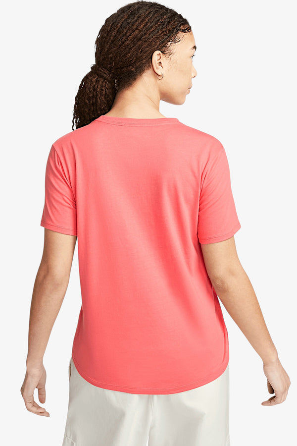 nike sportswear T-Shirt Big Logo Essentials Rosso Donna, foto 4
