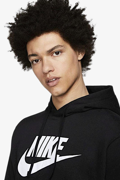 nike sportswear Felpa Con Cappuccio Club Nero Uomo, foto 3