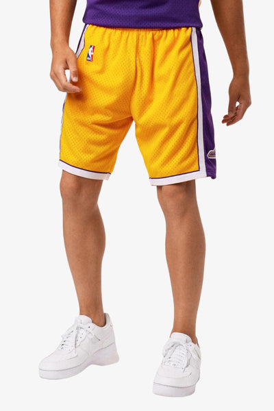 mitchell&ness Shorts Swingman Los Angeles Lakers Giallo Uomo