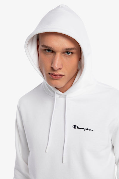 champion Felpa Con Cappuccio Logo Piccolo Bianco Uomo, foto 3
