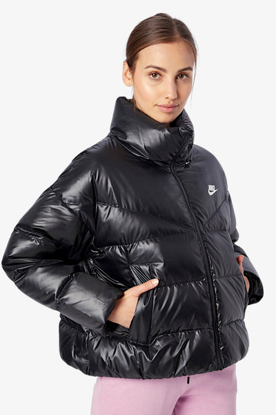 nike sportswear Piumino Full Zip Therma Fit City Nero Donna, foto 3