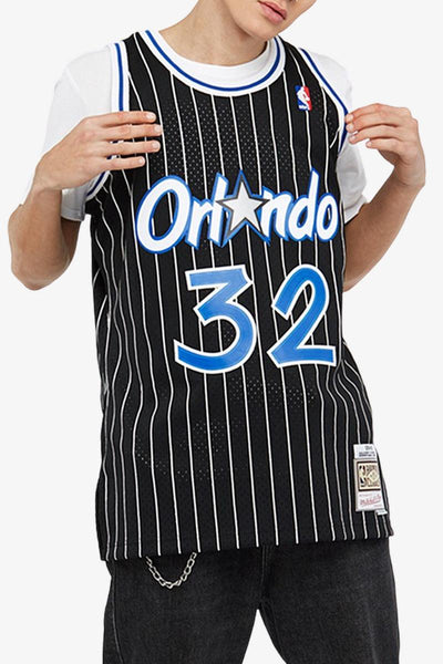 mitchell&ness Canotta Swingman NBA Orlando Magic Shaquille O'Neal Nero Uomo, foto 1