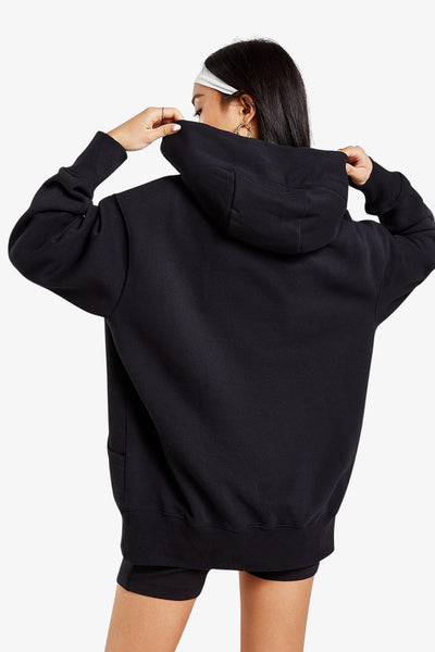 nike sportswear Felpa Con Cappuccio Oversize Phoenix Nero Donna, foto 4