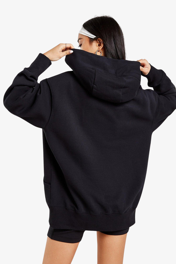 nike sportswear Felpa Con Cappuccio Oversize Phoenix Nero Donna, foto 4