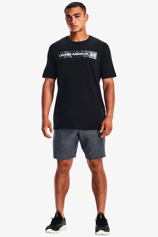 Under Armour T-shirt Maniche Corte Camo Chest Stripe Nero Uomo