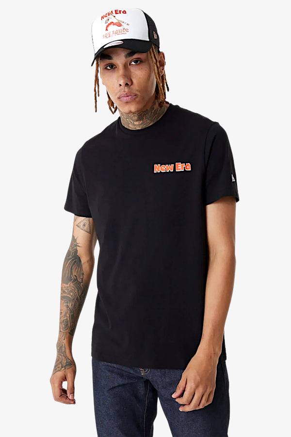 new era T-Shirt Maniche Corte Food Sushi Nero Unisex, foto 4