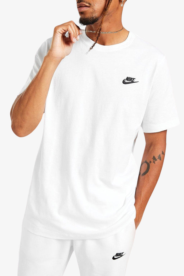 nike sportswear T-Shirt Maniche Corte Sportswear Club Bianco Uomo, foto 1