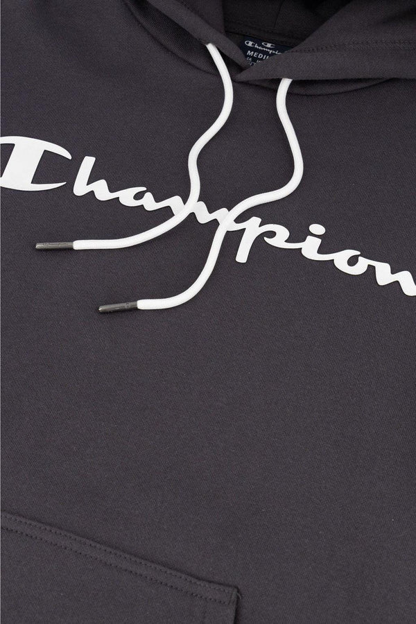 champion Felpa Con Cappuccio Big Logo Grigio Uomo, foto 4