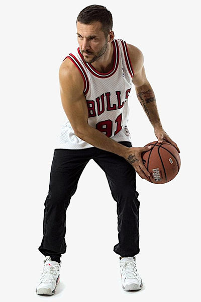 mitchell&ness Canotta Swingman NBA Chicago Bulls 1997-98 Dennis Rodman Bianco Uomo, foto 2
