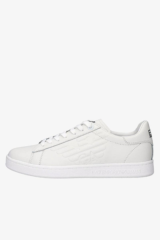 Sneakers in pelle con logo embossed al on sale lato