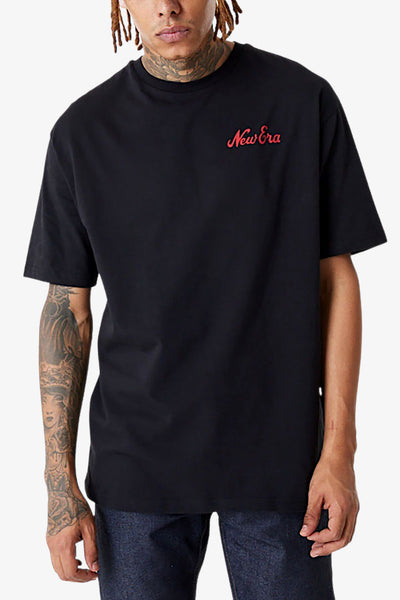 new era T-Shirt Maniche Corte Pizza Alligator Nero Uomo, foto 4