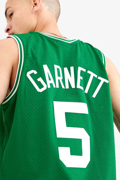 mitchell&ness Canotta Swingman NBA Boston Celtics 2007-08 Kevin Garnett Verde Uomo, foto 3