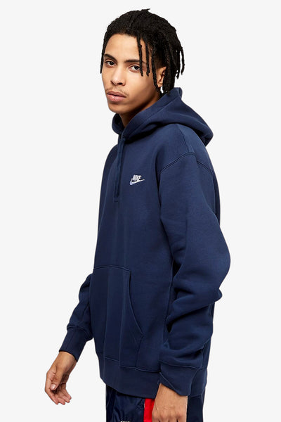 nike sportswear Felpa Con Cappuccio Club Blu Uomo, foto 3