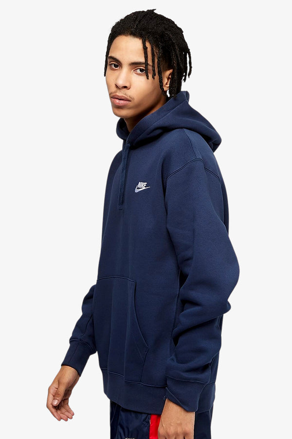 nike sportswear Felpa Con Cappuccio Club Blu Uomo, foto 3