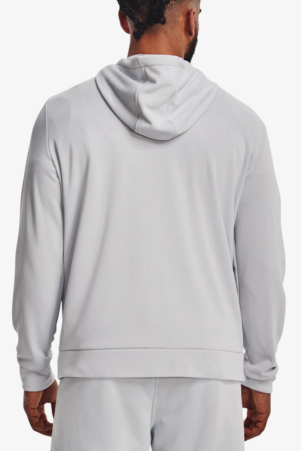 Under Armour Felpa Full Zip Con Cappuccio Armour Fleece Grigio Chiaro Uomo